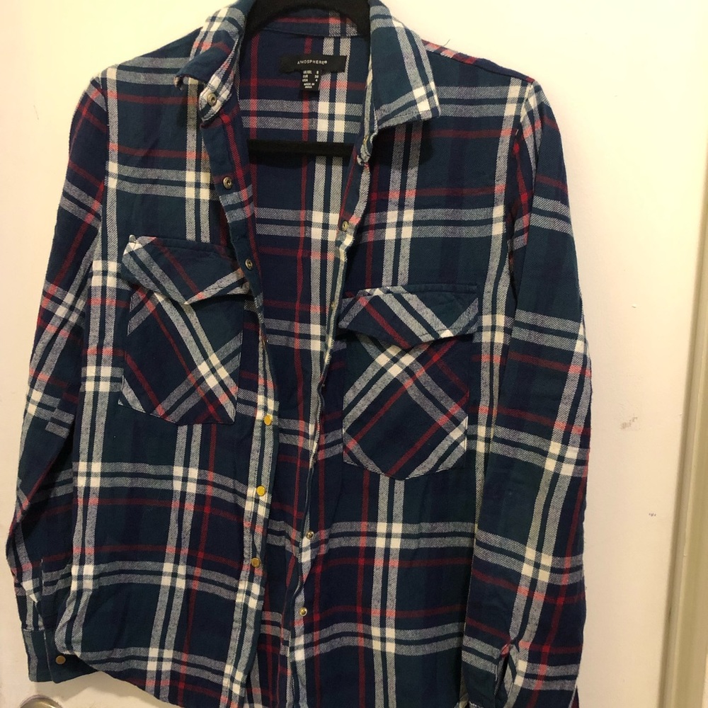 Primark hunter green/navy/red flannel